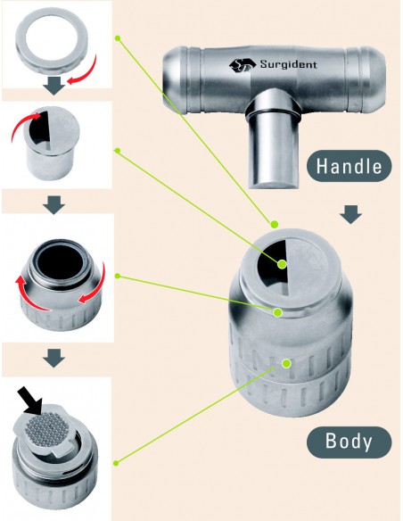 Młynek do kości Surgident Bone Mill