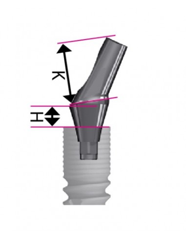 Łącznik ICX kątowy Aesthetic 15° 0,5mm