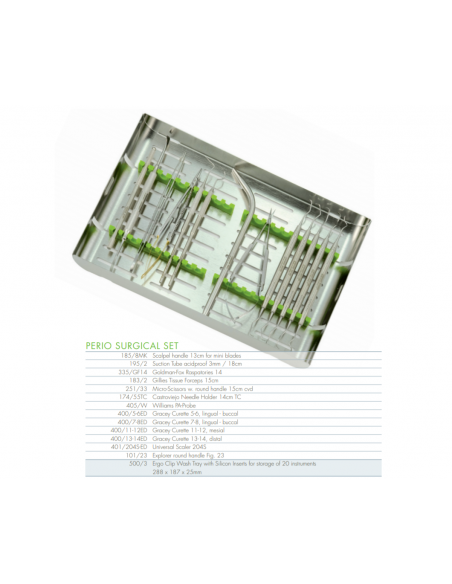 Zestaw do wykonywania zabiegów chirurgii przyzębia LEIBINGER