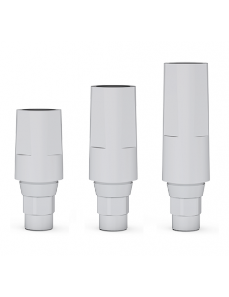 Łącznik tytanowy ICX standard 0mm, prosty ⌀3,7 x 5mm, 7mm, 9mm