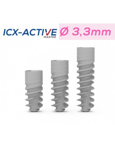 Implant ICX-Narrow Active Master Ø3.3mm - 8mm / 10mm / 12.5mm