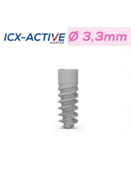 Implant ICX-Narrow Active Master Ø3.3mm - 8mm / 10mm / 12.5mm