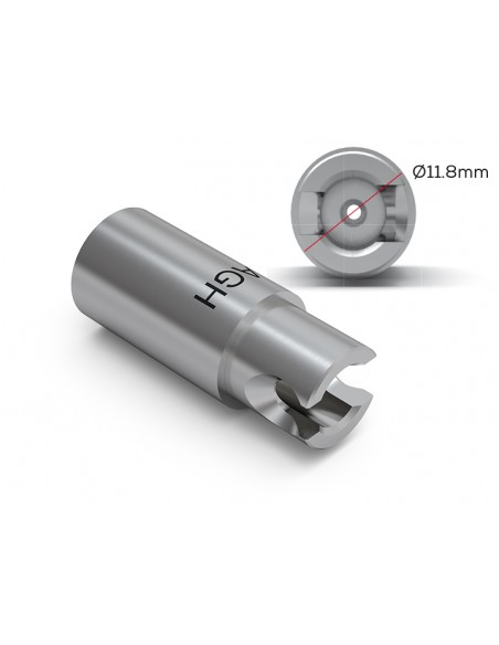 Bloczek tytanowy - Premil - hex - Amann Girrbach® Ø11.8mm