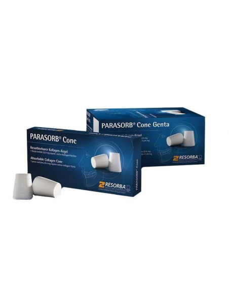 Stożki kolagenowe Parasorb Cone Genta z antybiotykiem 10szt.