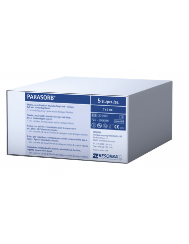 Gąbki kolagenowe PARASORB® Fleece - 2 rozmiary