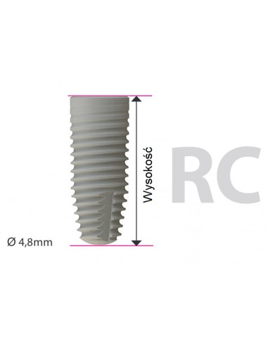 Implant XL daVinci Bone Level RC - Tapered Ø4.8mm - 8mm / 10mm / 12mm / 14mm