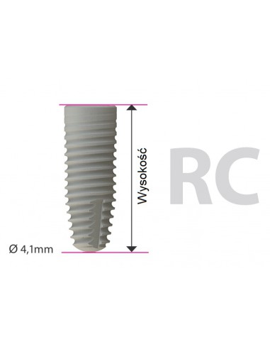 Implant XL daVinci Bone Level RC - Tapered Ø4.1mm - 8mm / 10mm / 12mm / 14mm