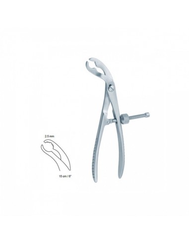 Kleszcze do trzymania kości 15cm