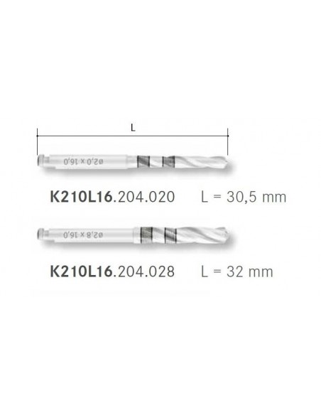 Wiertła pilotujące - ceramiczne CeraDrill ⌀2.0 / ⌀2.8mm firmy Komet