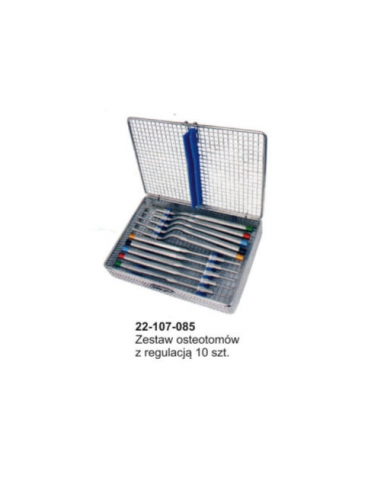 Osteotomy wklęsłe z regulacją - zestaw 10szt.