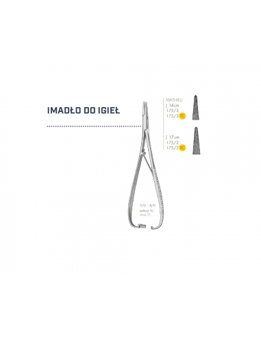 LEIBINGER Imadło do igieł 17cm