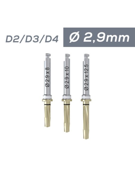 Wiertło kalibrujące ICX-ALL-IN-ONE ⌀2,9mm D4, D2-3