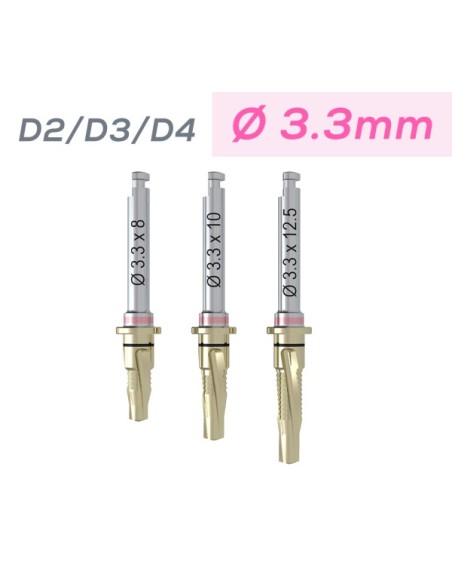 Wiertło kalibrujące ICX-ALL-IN-ONE ⌀3,3mm D4, D2-3