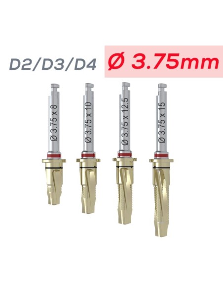 Wiertło kalibrujące ICX-ALL-IN-ONE ⌀3,75mm D4, D2-3