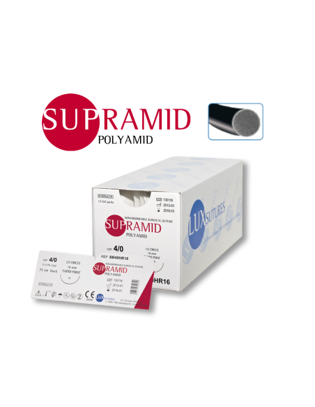 Nici poliamidowe Luxsutures, SUPRAMID (op. 12 sztuk)