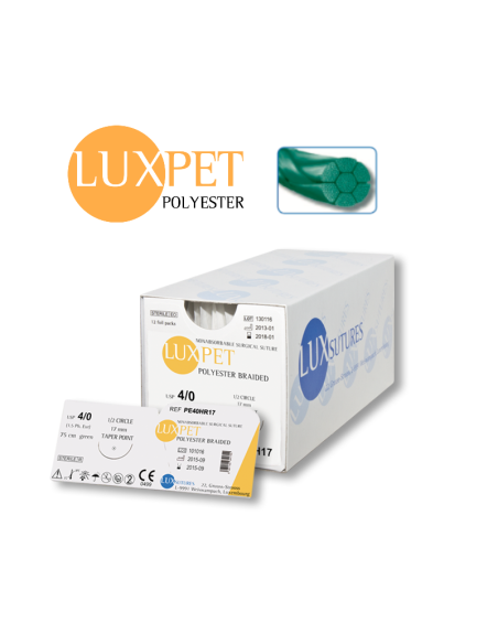 Nici poliestrowe Luxsutures, LUXPET (op. 12 sztuk)