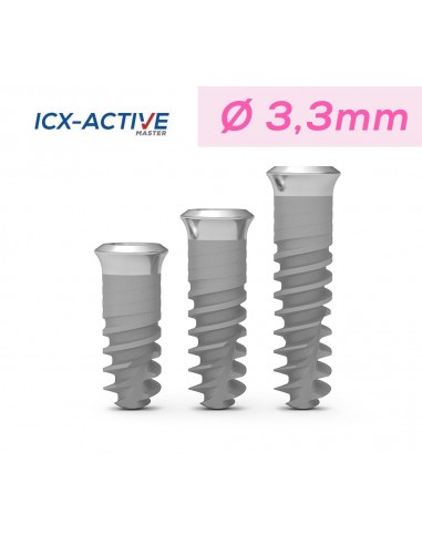ICX-Active Master Narrow Tissue Level Ø3.3mm - 8mm / 10mm / 12.5mm (Wyprzedaż)